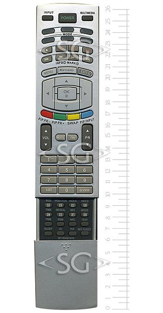 Пульт дистанционного управления для LG 6710V00141K (6710V00142D черный)